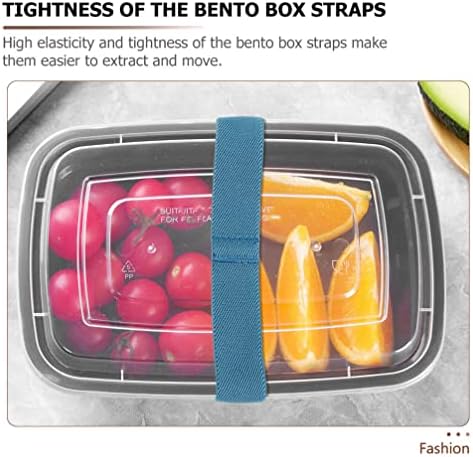 Upkoch Kids Bento Box 8pcs Elastic Band Bento kutija za ručak kutije za pričvršćivanje pojasnog postavljivog