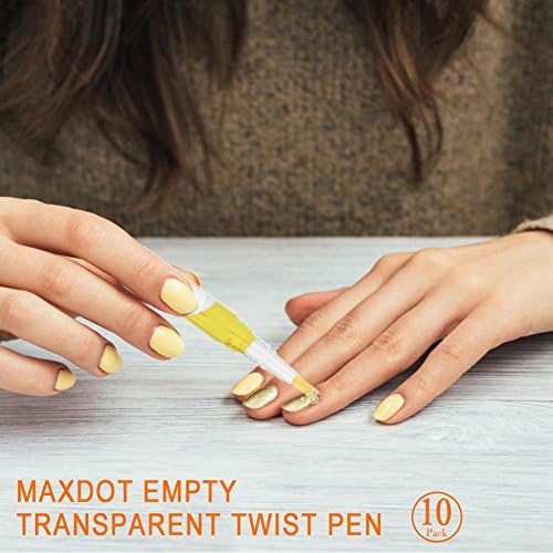 ZJCHAO 10pcs 5ml Extent Transparent Twist olovka, kozmetički kontejner za nokte za nokte za ulje za ulje za