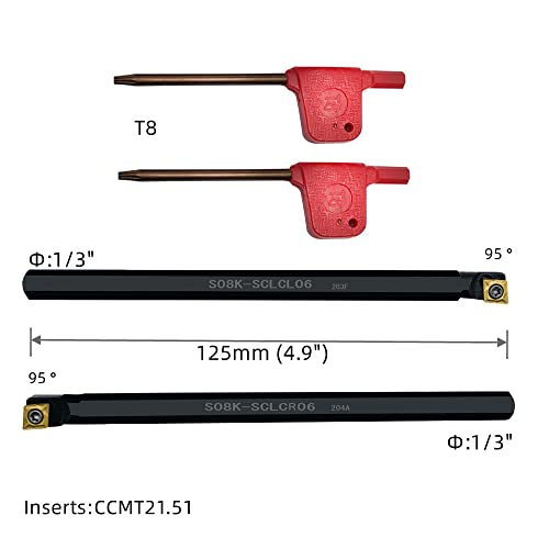 RHFGYY 9PCS 1/2 / 12 mm Shank Indexable Carbide Stručni nosač alata za okretanje nosača za pretvorvanje dosadne