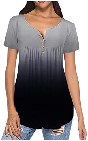 Ženska majica kratkih rukava s kratkim rukavima Boja blok za štampanje majica Ležerne prilike sakriju