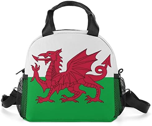 Zastava Walesa velška kutija za ručak nepropusna hladnjača za višekratnu upotrebu torba za rame za kampovanje