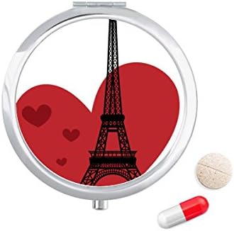 Ljubav Srce Eiffelov Toranj Francuska Orijentir Kutija Za Pilule Džepna Kutija Za Pohranu Lijekova Dispenzer Za Kontejnere