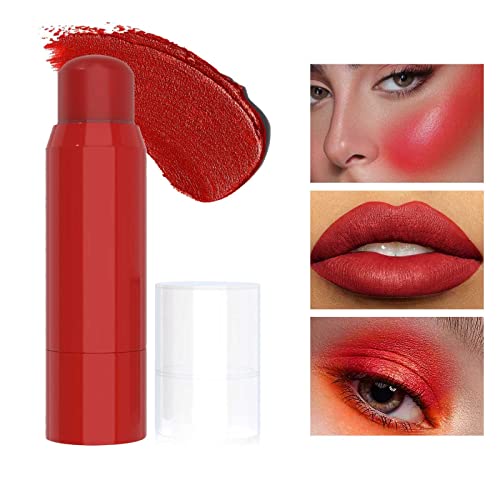 Xiahium 24-satni lip Stain 3u1 BlushS ruž za usne sjenilo za oči Universal Makeup Stick 6 boja puder