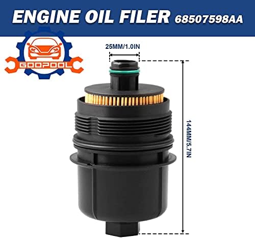 Ecodiesel motorski filter 68507598AA 68498720AA Kompatibilan je sa Jeep 2021-2022 Wrangler JL Gladijator,