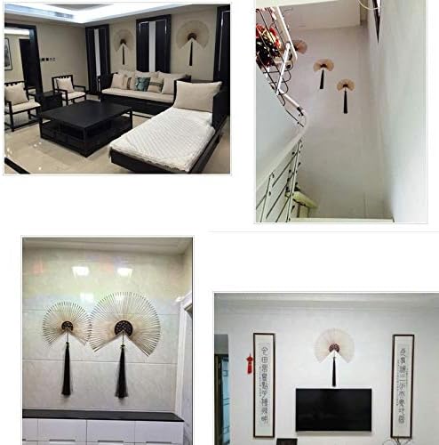 PDGJG kineski stil željeznog zida viseći antikni ventilator Zidni svijetli luksuzni zidni ukras Kreativna TV Zidna zidna zidna ukras