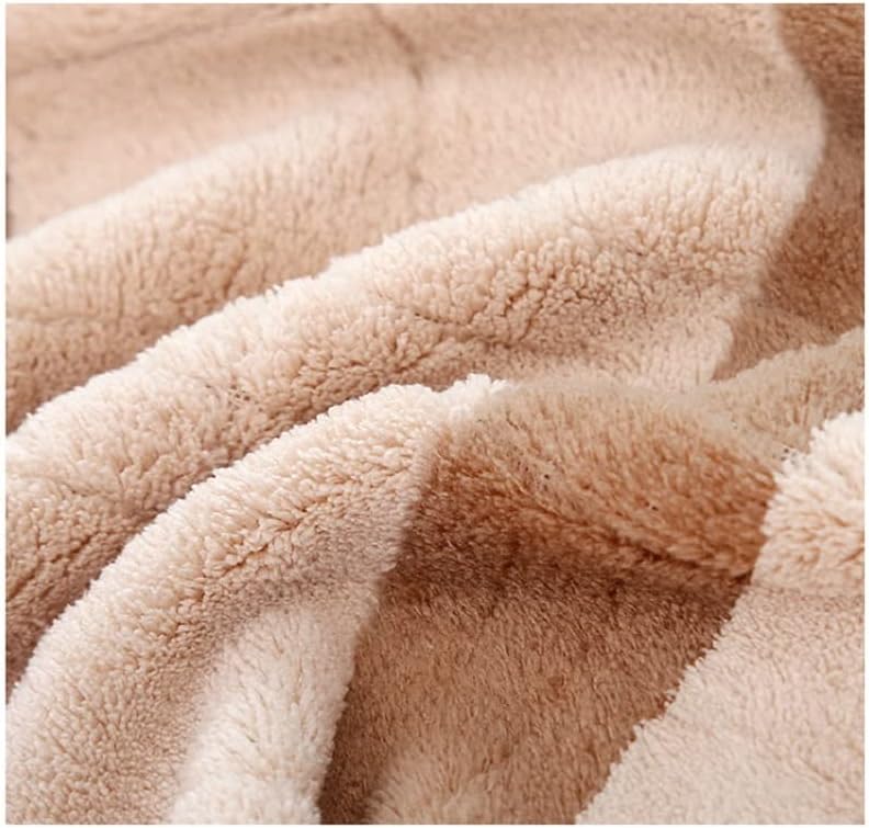 Partw Coral Fleece 2 komada ručnik za ručnik širokoj prugama za kupatilo za odrasle 70x140 Light