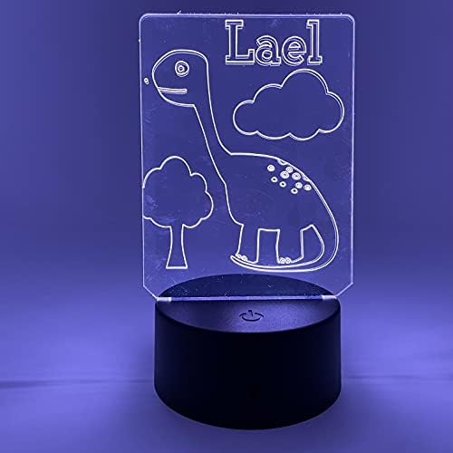 Brachiosaurus | Nightlight Dinosaur | Personalizirani LED znak | Pokloni za djecu | Dekor za kid | Noćna