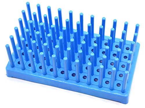 Plava plastična epruveta Peg stalak za sušenje drži 50 16mm epruvete - Eisco Labs
