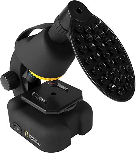 National Geographic Intermediate Compound Microscope for Kids - Battery Powered 40x-640X Zoom Microscope