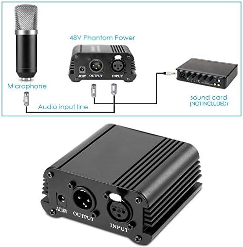 N / A kondenzatorski mikrofon&stalak za škare + Stezaljka za montažu & amp; Filter & amp;48v fantomsko napajanje