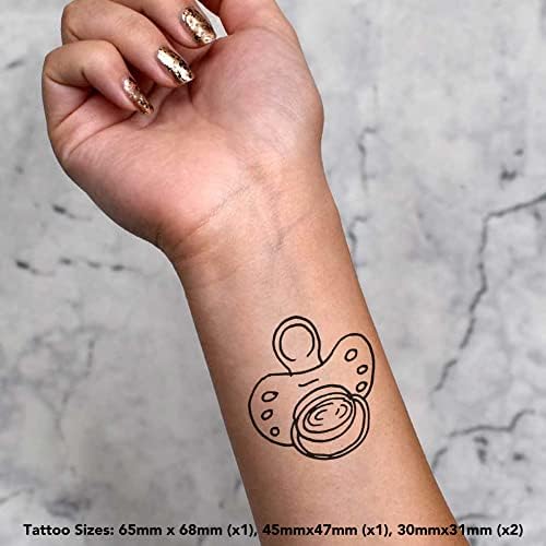 Azeeda 4 X '' 'Pacifier' privremene tetovaže