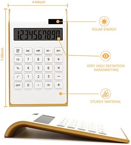 Kalkulator, osnovna solarna baterija od 10 cifara, Desktop kalkulator sa dvostrukim napajanjem, nagnuti