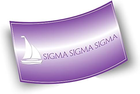 Sigma Sigma Sigma Sorority Licencirana naljepnica naljepnica 3x5 inča dekor prijenosnog računala
