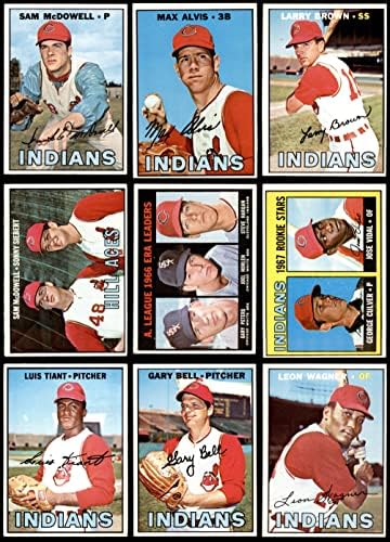 1967. Topps Cleveland Indijanci u blizini Team Set Cleveland Indijanci Ex + Indijanci