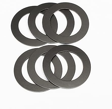 30pcs 16,5 mm od 10 mm Inner Dia brtva za perevu crne grafitne najlonske plastične perilice prsten krug ultra tanki ravni jastuk 0,15-1mm -
