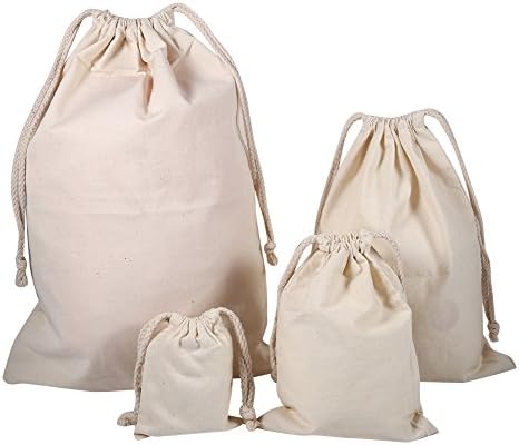Bordstract pamučne muslinske torbe, pamučna torba za odlaganje veša, putna torbica za višekratnu upotrebu, ekološki