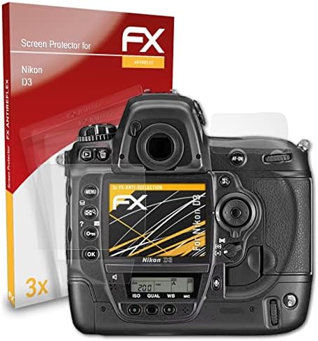 ATFOLIX zaštitni ekran kompatibilan sa Nikon D3 Zaštitni film, anti-reflektirajući i udarni FX zaštitni film