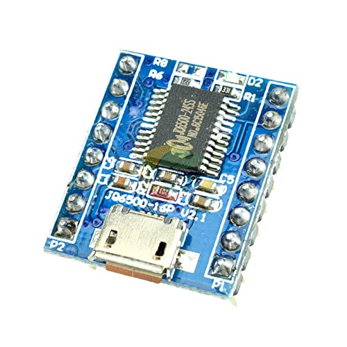 Jq6500 glasovni modul zvučna ploča Micro USB DIP16 TTL UART zamjena 1 par 5-kanalnog MP3 modula glasovni Standard