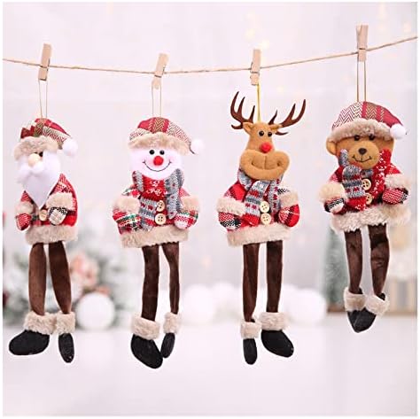 Nova godina 2023 Slatka Santa Claus Snowman Dolls Božićna dekoracija drva za kućne Xmas Elf Navidad Kids