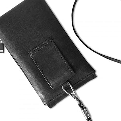 Ljudska strana kostiju ilustracija Telefon novčanik torbica Viseće mobilne torbice Crni džep