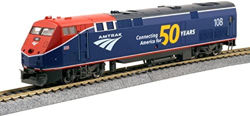 Kato USA model voz proizvodi HO GE P42 Amtrak faza VI 108 W / 50th godišnjica Logo, plava
