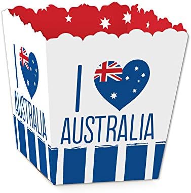 Velika tačka sreće Australija Dan - Kutije za zabavu Mini usluge - G'Day Mate Aussie Party Tretirajte bombone - set od 12