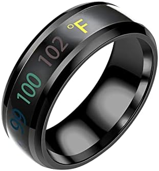 2023 Novi prsten za prikaz temperature parne modne inteligentne fizičke prstenove prstene za žene za žene
