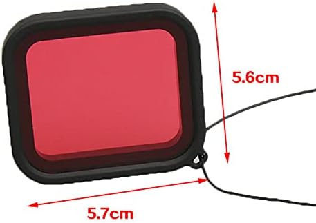 Csyanxing Ronjenje Crveni objektiv Filtrirajte Zaštitnu zaštitnu zaštitnu zaštitu za GoPro Hero 5 6 Kamera