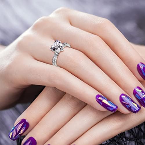 18K zlatni prstenovi moda ženska ljubavna srca cirkonijski dijamantni prsten za angažman vjenčani prsten muški