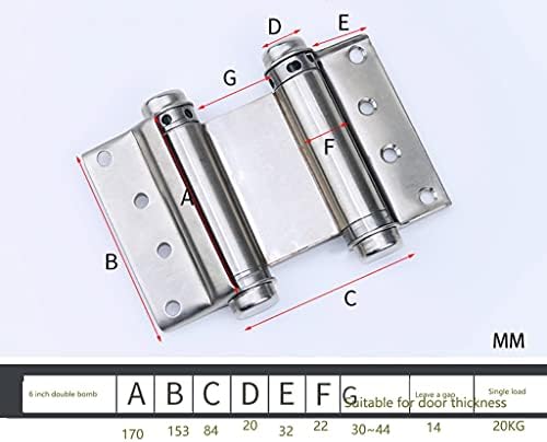 SLNFXC nehrđajući čelik šarke s dva smjesa besplatnog unosa i izlazna zglobna dvostrana vrata iznutra i vanjsko