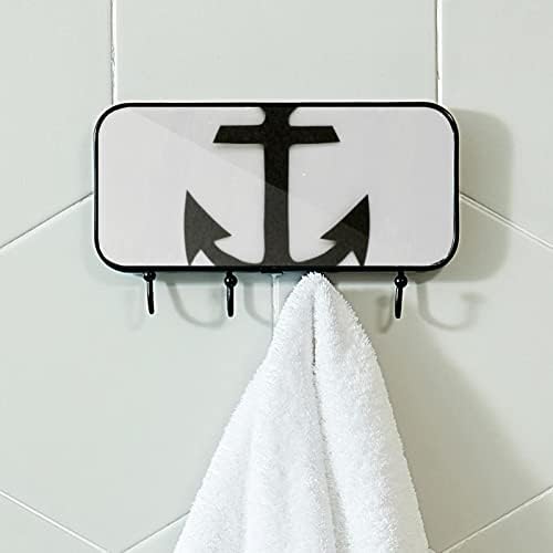 Držač ručnika Zidni ručnik za ručnik kupatilo dekor ogrtač ogrtač odjeća sivo sidro ručnik za pohranu ručnika