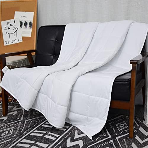 Lijepa noćna ponderirana pokrivačica 20 kilograma King size bijela 88 x104 ponderiranih ćebad za odrasle teške pokrivače su udobne i ugodne