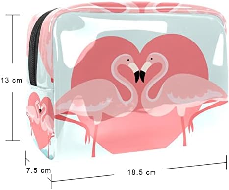 Tbouobt kozmetička torba za žene, torbe za šminke Sobidna toaletna torbica Travel Poklon, Flamingo