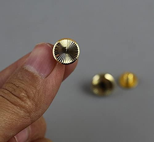 Welliest 10 komada Završne vijke za zakovice kože začvršćene kožne vijak Post ~ Gold Boja 10mm