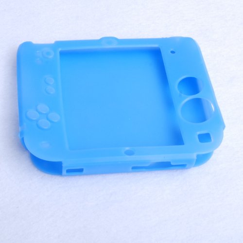 WantMall plava silikonska meka zaštitna futrola za Nintendo 2DS