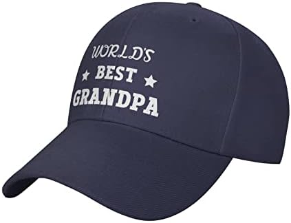 Najbolji svjetski djedi šeširi Podesivi modni kamiondžija tata šešir za muškarce žene crne