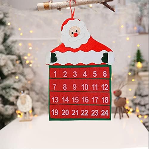 Uxzdx 3 stilovi filc DIY Advent Kalendar Božić odbrojavanje Ornament deca soba dekor svečane upplies