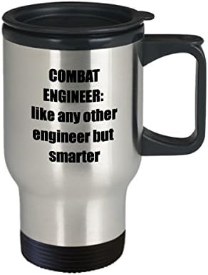 Borbena inženjerka putnička krigla - sarcastic smiješna inženjerska šalica za kavu