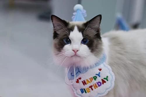 Pet Cat Dog Happy Birthday Bandana Scarfs i Party Hat Mini Doggy Cat Rođendan Party Decoration Pet Rođendan