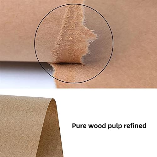 Jweemax Kraft Paper Roll, 30 metara Papir za pakovanje krafta za dostavu pakiranja Art Craft Fraft Decor Decor