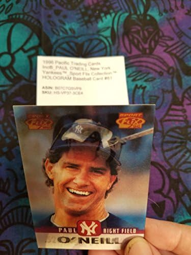 1996 Pacific Trading Cards Inc®_Paul O'Neill, New York Yankees ™ _Sport Flix Collection ™ Hologram