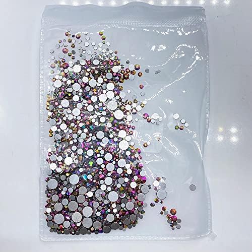 SS3-SS20 Mix boje Mix veličina 1440pcs Nail Art Rhinestones Crystal Flat Back Non Hotfix kameni dijamanti za 3d dekoracije noktiju -