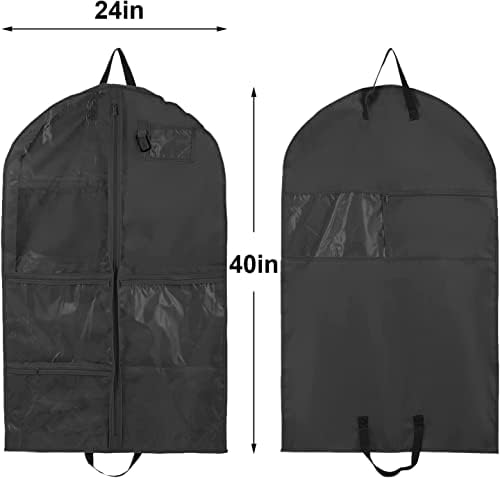 Vodootporna viseća torba za odjeću, 2 pakovanja Torbe za odjeću od 40 inča za vješanje odjeće,torbe