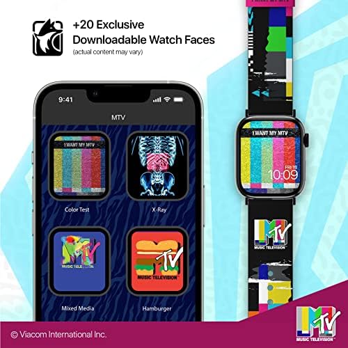 MTV Rewind Smartwatch Band - službeno licenciran, kompatibilan sa svakom veličinom i serijama Apple Watch-a