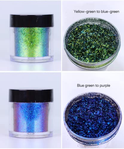 Chameleon Funkeon, premium iskričava boja, pigment prah za epoksidnu smolu, sluz, pump, sapun, DIY projekt Scrapbook Makeup Nail Art ukrasi, 10 boja