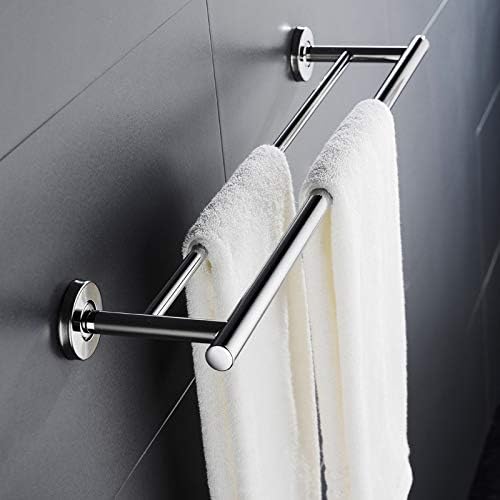 Slsfjlkj toranjski bar od nehrđajućeg čelika protiv hrđe kupaonice za kupaonicu Dvostruki ručnik nosač