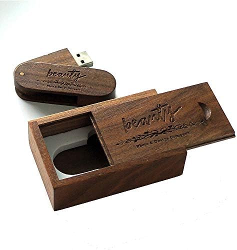 Personalizirani drveni vrtložni WOLNUT WOOD 8GB 16GB USB fleš uređaj; Ugravirano drvo USB pogona Custom