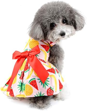 Zunea ljetna haljina sa trakom za pse za male pse djevojka slatka Havajska sarafana odjeća za štence suknja pet