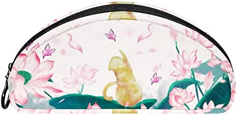 Tbouobt pokloni za muškarce Žene šminke torbe toaletne torbice Male kozmetičke torbe, mačka siva