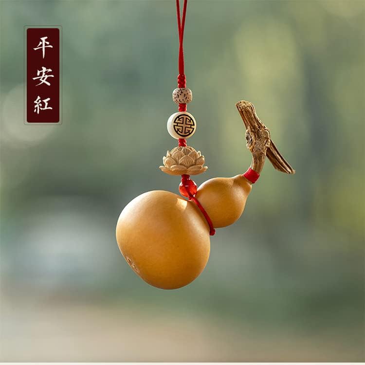 Zhangruixuan-shop 天然 葫芦 汽车 后 视镜 挂件 内 内 饰品 男女 创意 车载吊坠 装饰 挂件